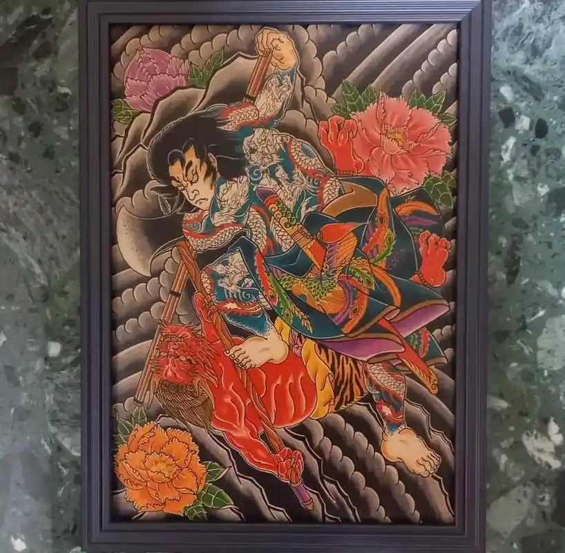 老传统人物题材  1.九纹龙打鬼 2.武松打虎 3.金太郎治 - 抖音