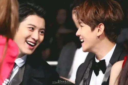 exo 边伯贤 朴灿烈 灿白!