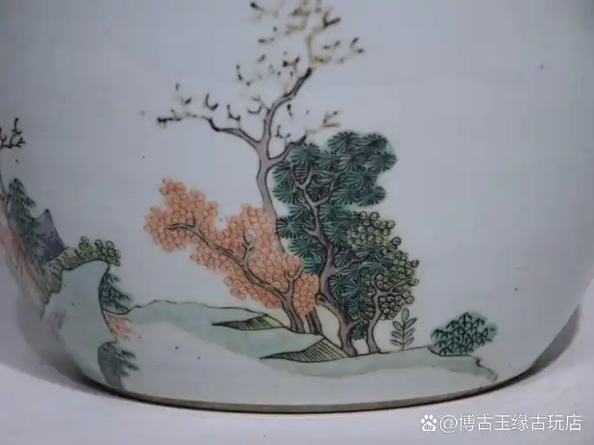 康熙五彩罐 尺寸高度20.5cm口径9.5cm