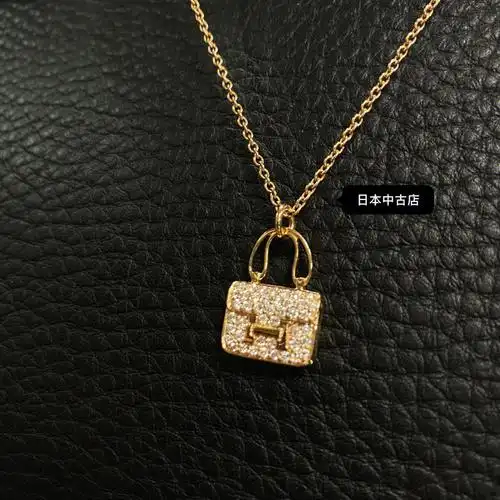 爱马仕康康满钻项链