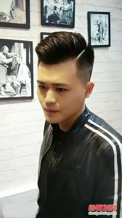 男生偏分发型图片 宽脸男生最好看的偏分短发发型