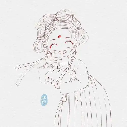 画画  #水彩  #头像分享  #头像  #古风写真  #q版人物  #插画