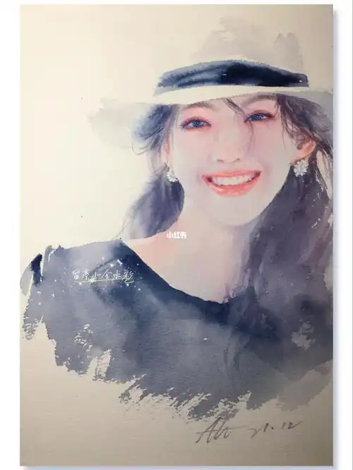 明朗阳光笑容_水彩画_绘画_治愈系_水彩人物_兴趣爱好_绘画