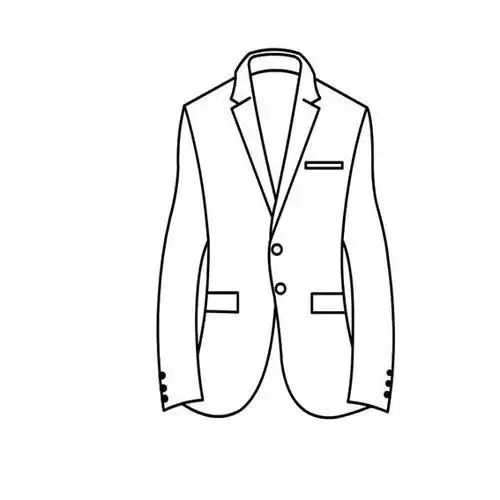 穿西装男士简笔画