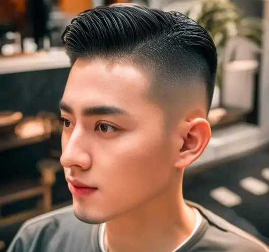 两侧铲短男士发型是一种简洁,干练,时尚的发型,适合各种场合和气质.