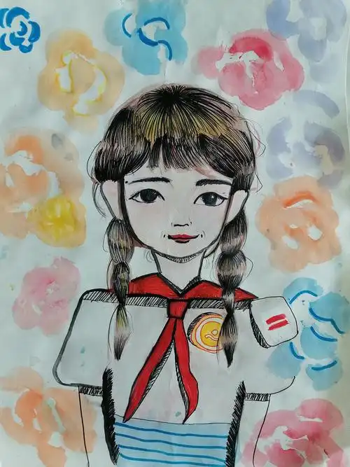 2020年万松实验小学心理健康教育周学生自画像展示