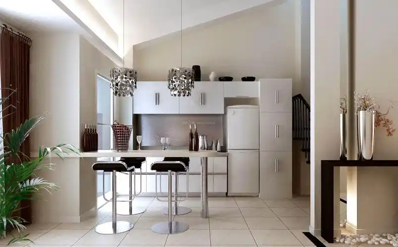 80平小户型开放式餐厅装修效果图