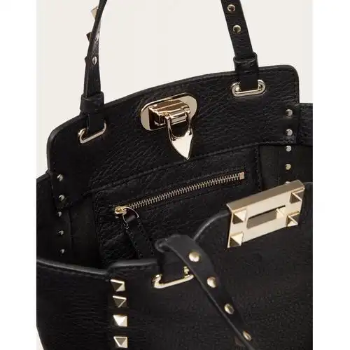 手提包女士奢侈品黑色迷你铆钉手提包 0no uni【图片 价格 品牌 报价