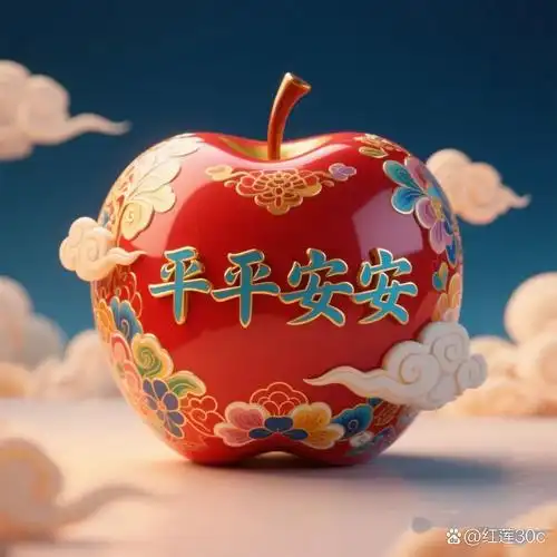 红彤彤的,上面还有漂亮的图案和汉字,感觉它就像在祝福我们平平安安一