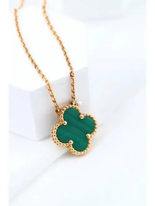 vca梵克雅宝中号绿花项链