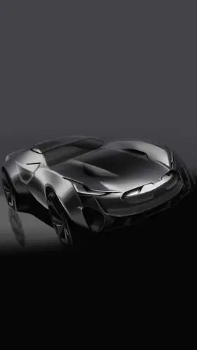 超酷炫银色系豪华型跑车