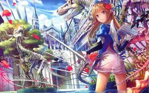 少女系二次元卡通少女高清桌面壁纸