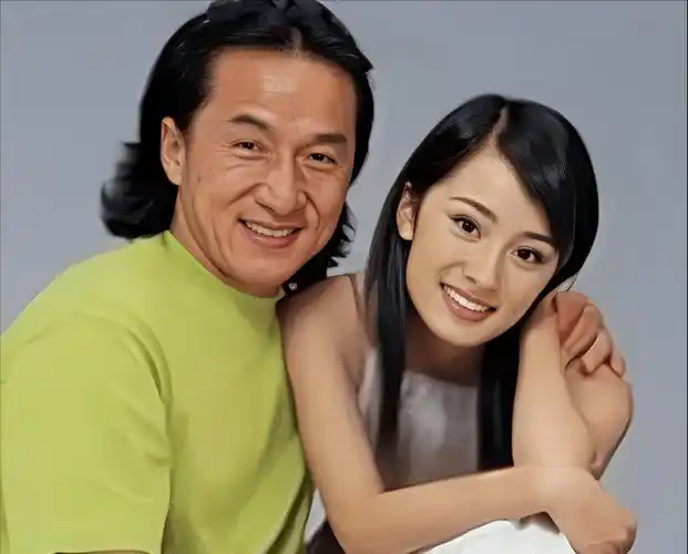 原创杨幂17岁时就被成龙搂在怀中举止亲密对比照揭露杨幂整容真相