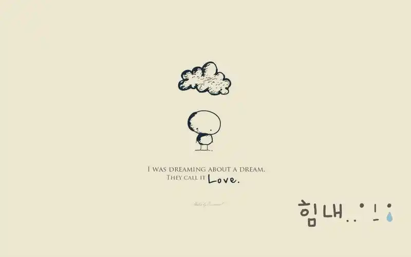 精美简约的纯色背景可爱图案文字桌面壁纸高清