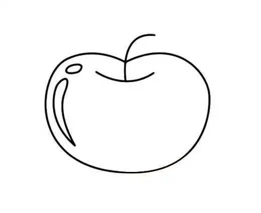 卡通苹果简笔画图片苹果怎么画