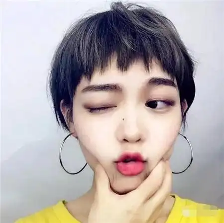 短刘海狗啃刘海 显瘦减龄刘海