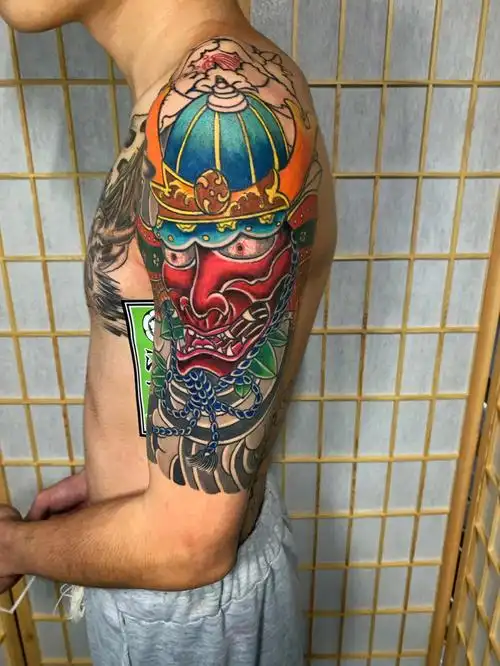 鬼武士纹身手稿