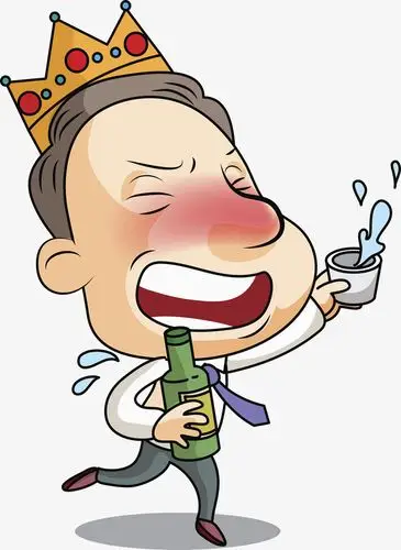 喝醉酒的男人免抠图