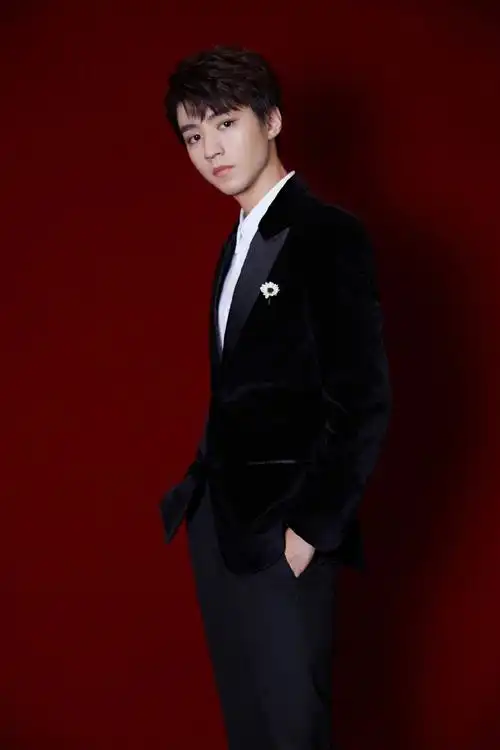 王俊凯黑色西装酷帅写真图片14