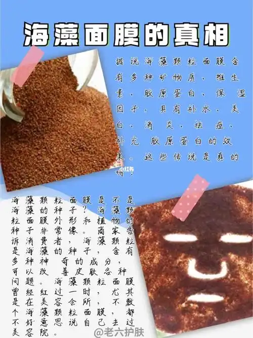 海藻面膜真的有那么神奇的功效?