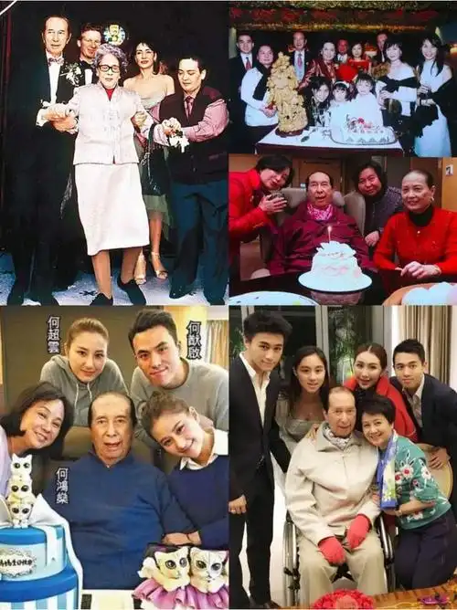 赌王何鸿燊财富自由名利双收,一生娶了四个太太,总共生下17个子女,最