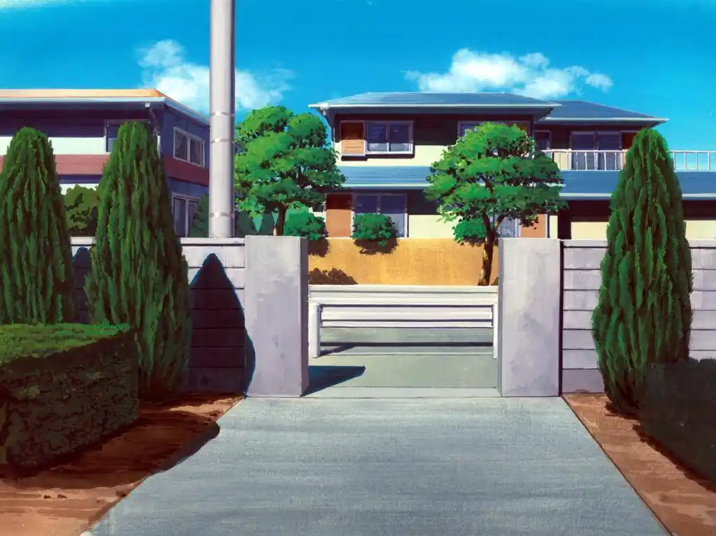 日式绘画动漫房子