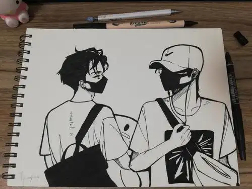 去年画的,在坑里越陷越深,还是忘不了双人机场!