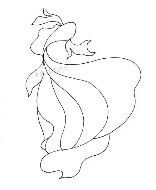 1支笔就可以画的小金鱼,简单的线条没想到成品这么有趣