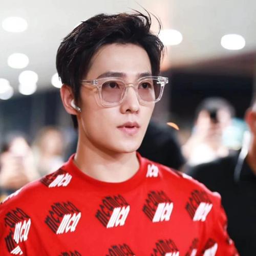 杨洋马思纯明星同款酒吧蹦迪墨镜女偏光男潮透明白色近视太阳眼镜