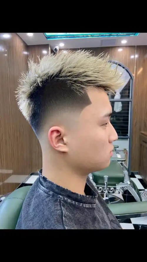 中高渐变,飞机头.