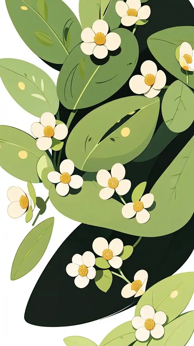 清新你的屏幕95 给手机换上一款嫩绿色树叶壁纸,仿佛置身于大自然之