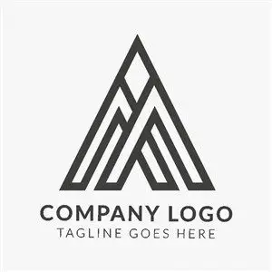 字母a变形图标建筑logo设计