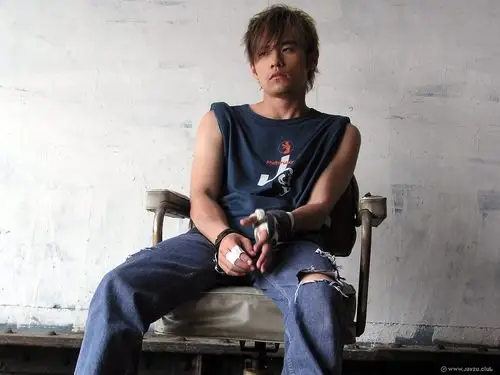 电脑桌布早期青涩的周杰伦华写真自制桌布补