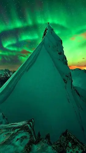 唯美星空极光美景,高清图片,手机锁屏桌面-壁纸族