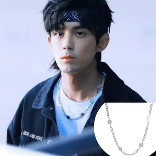 吴磊同款项链 盛夏未来郑宇星吴磊同款项链喜怒哀乐搞怪表情项链男女