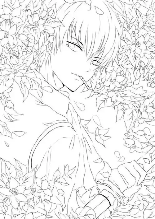 线稿# #men#men气质男人物 线稿大全,漫画上色线稿大全,上色素材