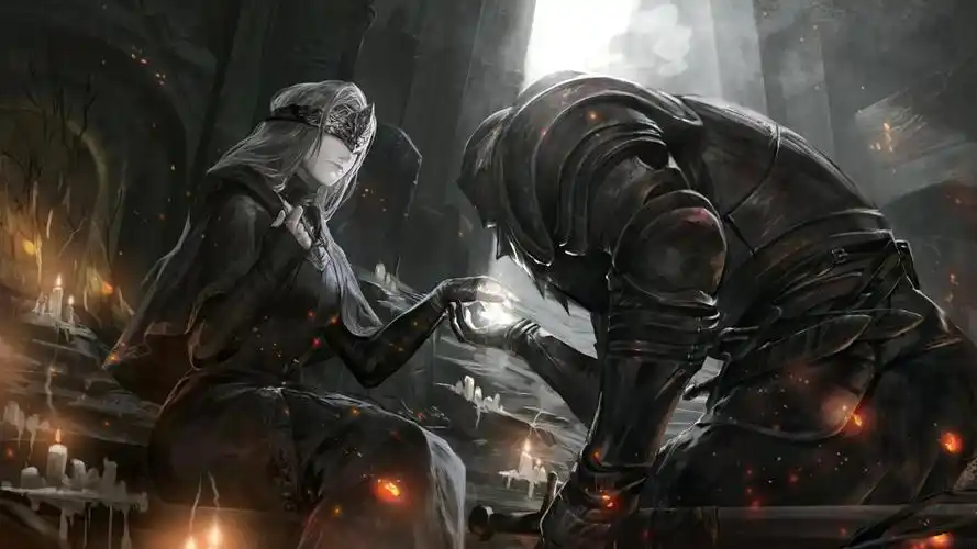 「动态壁纸推荐」黑暗之魂:火之将熄,然位不见王影