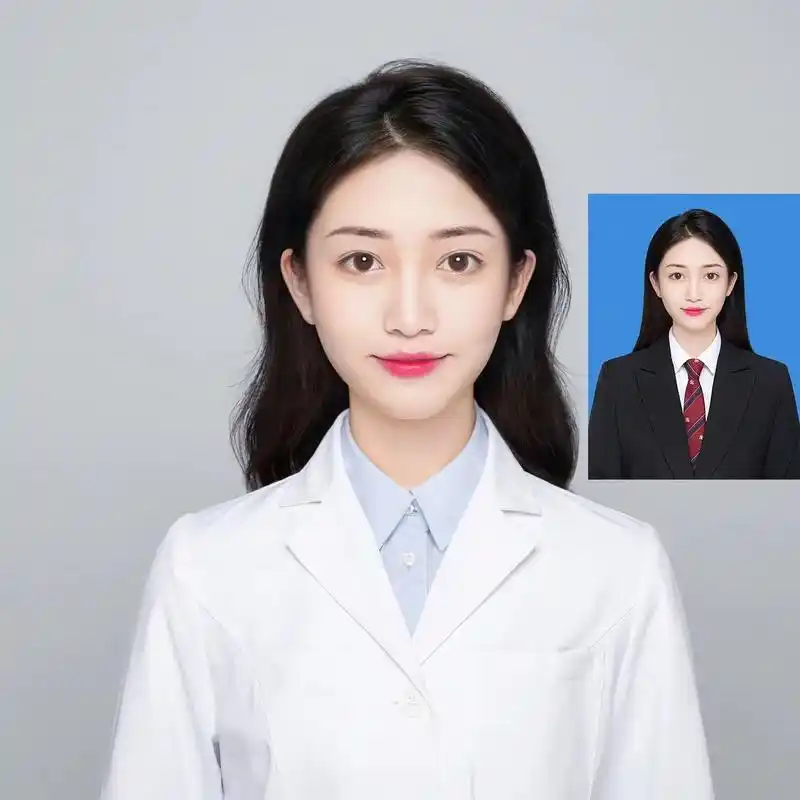 白大褂p图素材 - 抖音