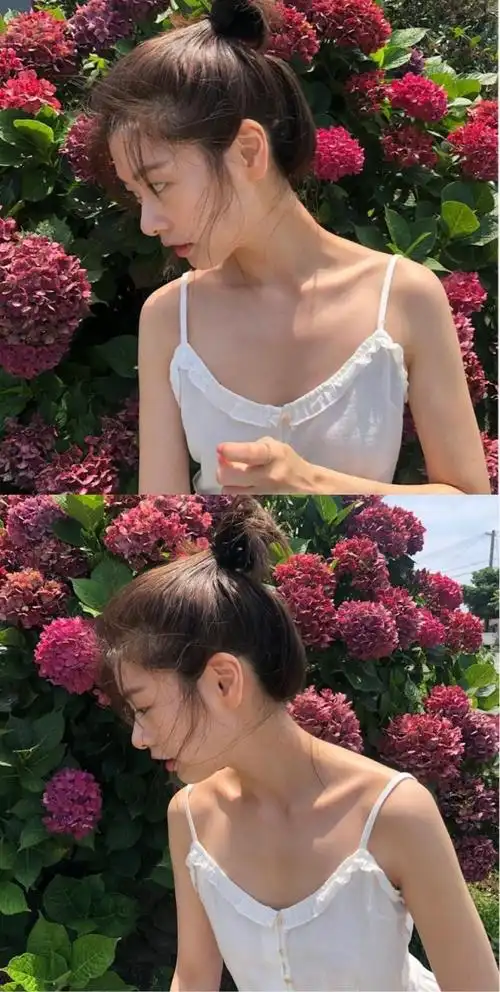 郑素敏23日在自己的instagram上传了三张照片,并写道"第一次喝红酒色