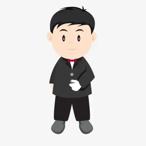 西装男头像简笔画