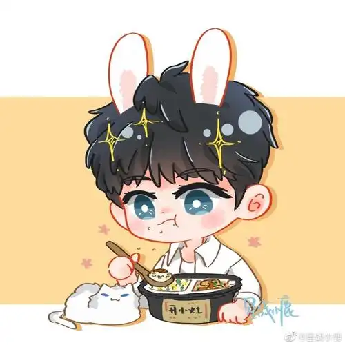 肖战卡通q版头像图源见水印