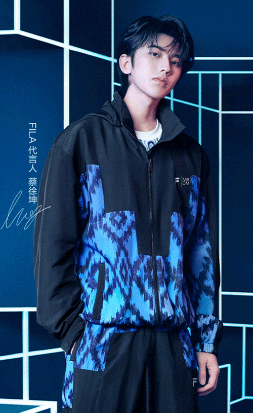 fila代言人蔡徐坤##蔡徐坤运动服套装