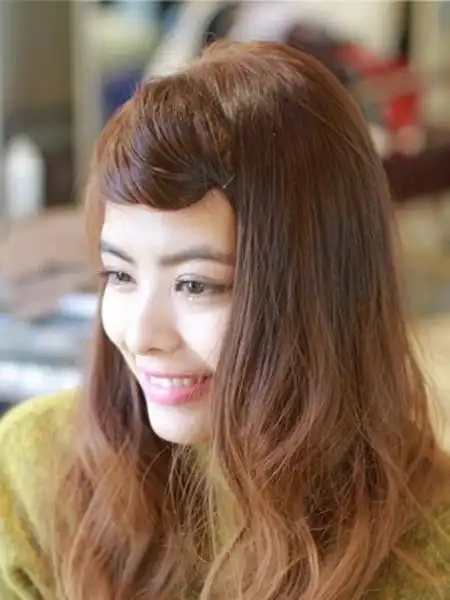 中长发刘海怎么扎甜美好看,扎长发图片,发型图片