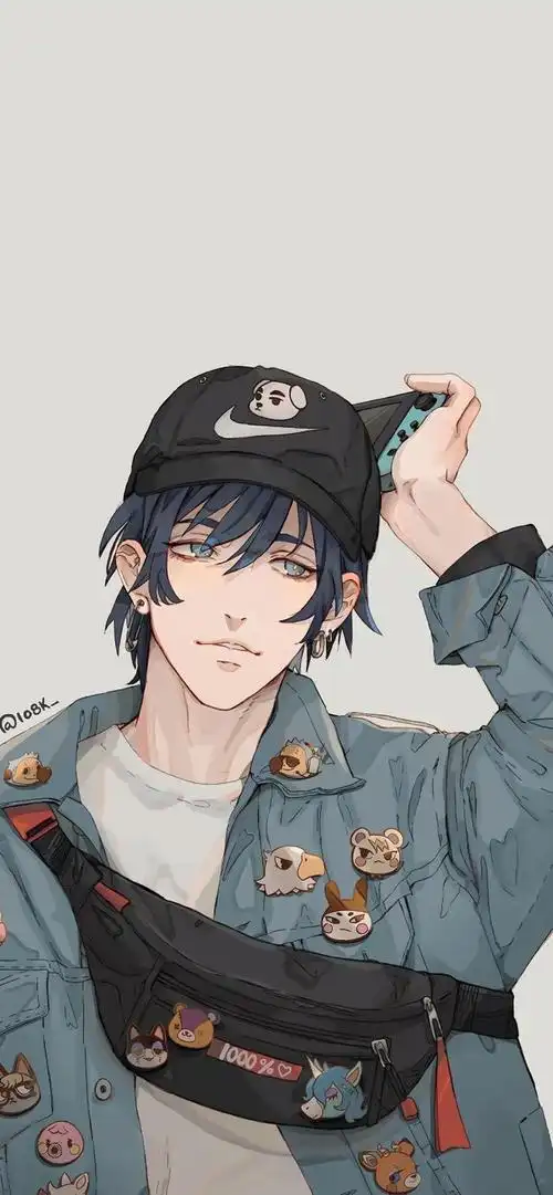 二次元图片壁纸,二次元帅气男生插画壁纸_可可情感网