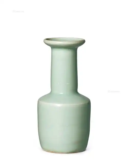 0053 南宋 龙泉窑粉青釉棒槌瓶