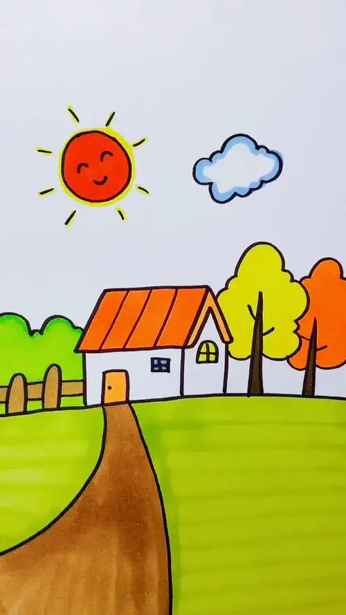 画画原来如此简单#画小房子