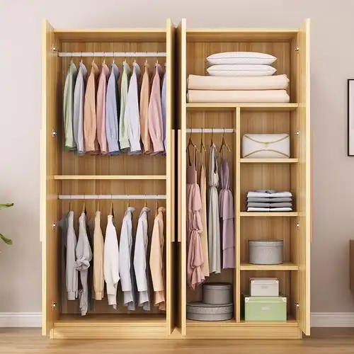 衣柜家用卧室实木木质小户户型简易儿童衣橱衣柜