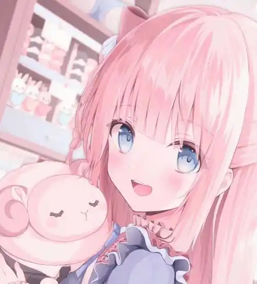 粉色系软妹头像今天的小姐姐有点可爱