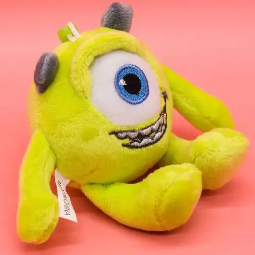 日系怪兽大学毛绒公仔蓝毛怪大眼仔娃娃玩具怪兽大学钥匙挂件