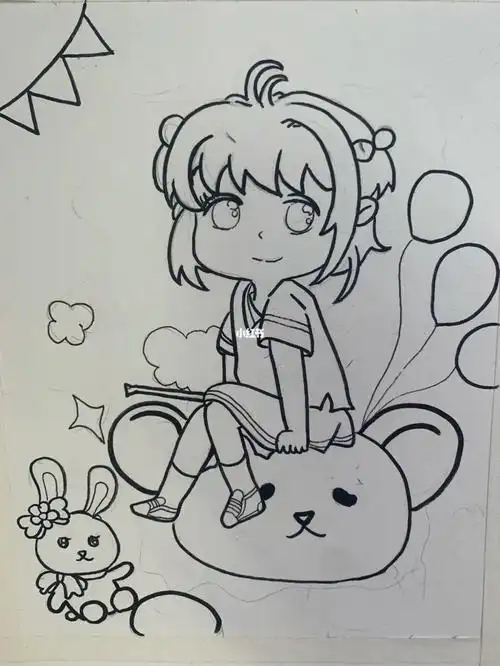 少儿创意美术  #插画  #儿童画  #简笔画  #动漫